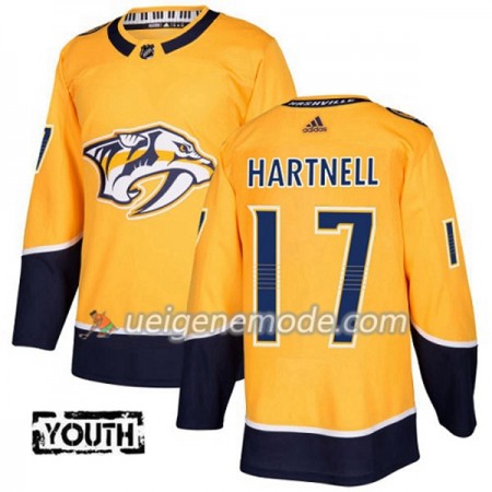 Kinder Eishockey Nashville Predators Trikot Scott Hartnell 17 Adidas 2017-2018 Gold Authentic